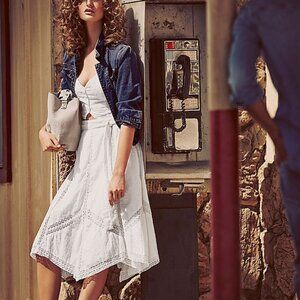 Free People-  Figi Eyelet Skirt Set / Ivory / XS